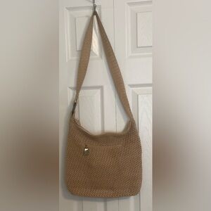 Liz Claiborne Tan Woven Shoulder Bag